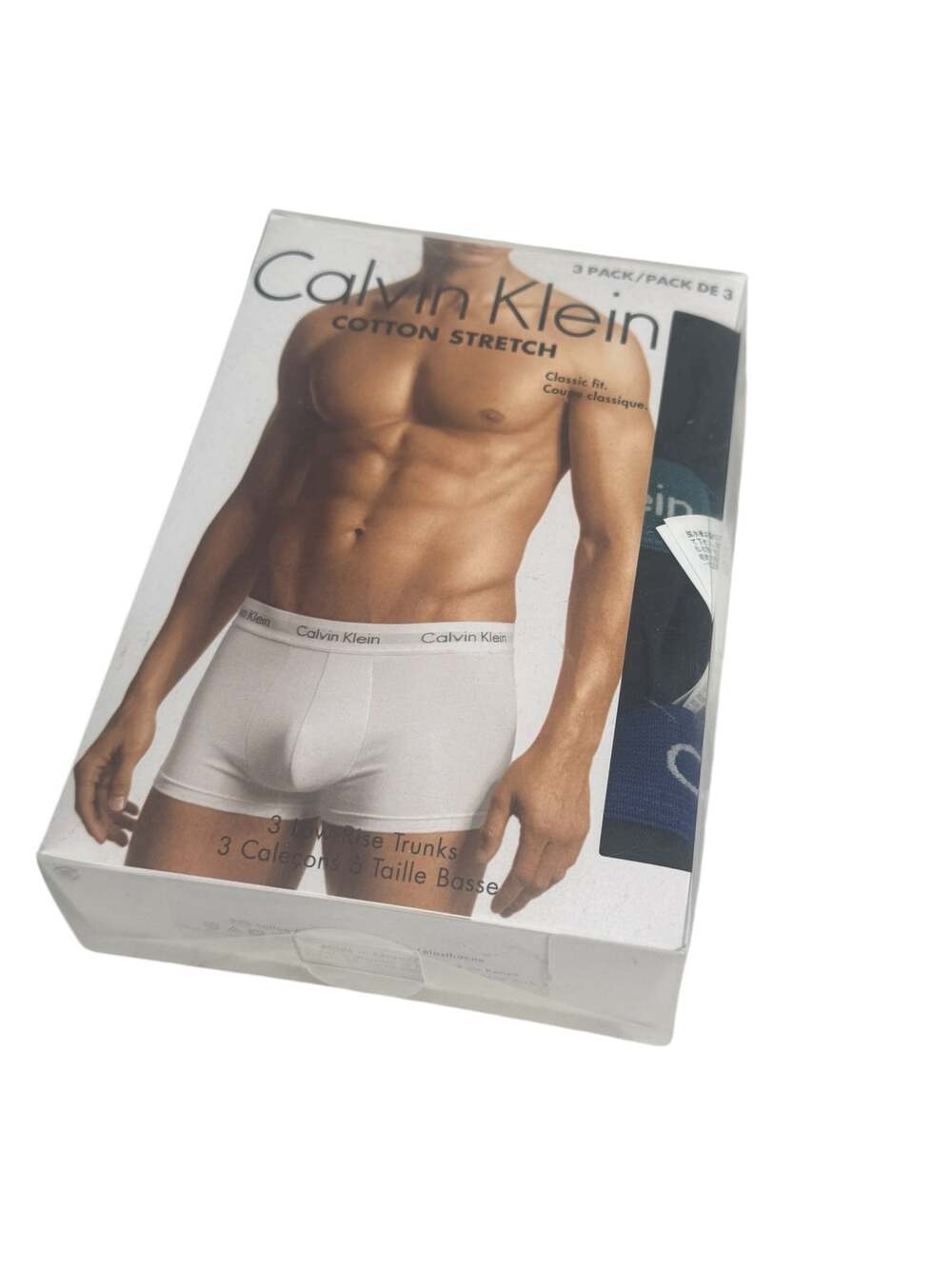 Calvin Klein Cotton Stretch 3 Pack Classic Fit low Rise Trunks SMALL